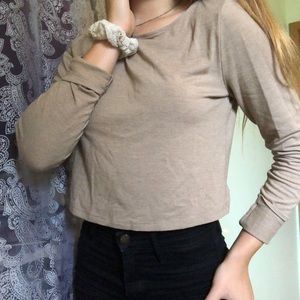 Tan crop top